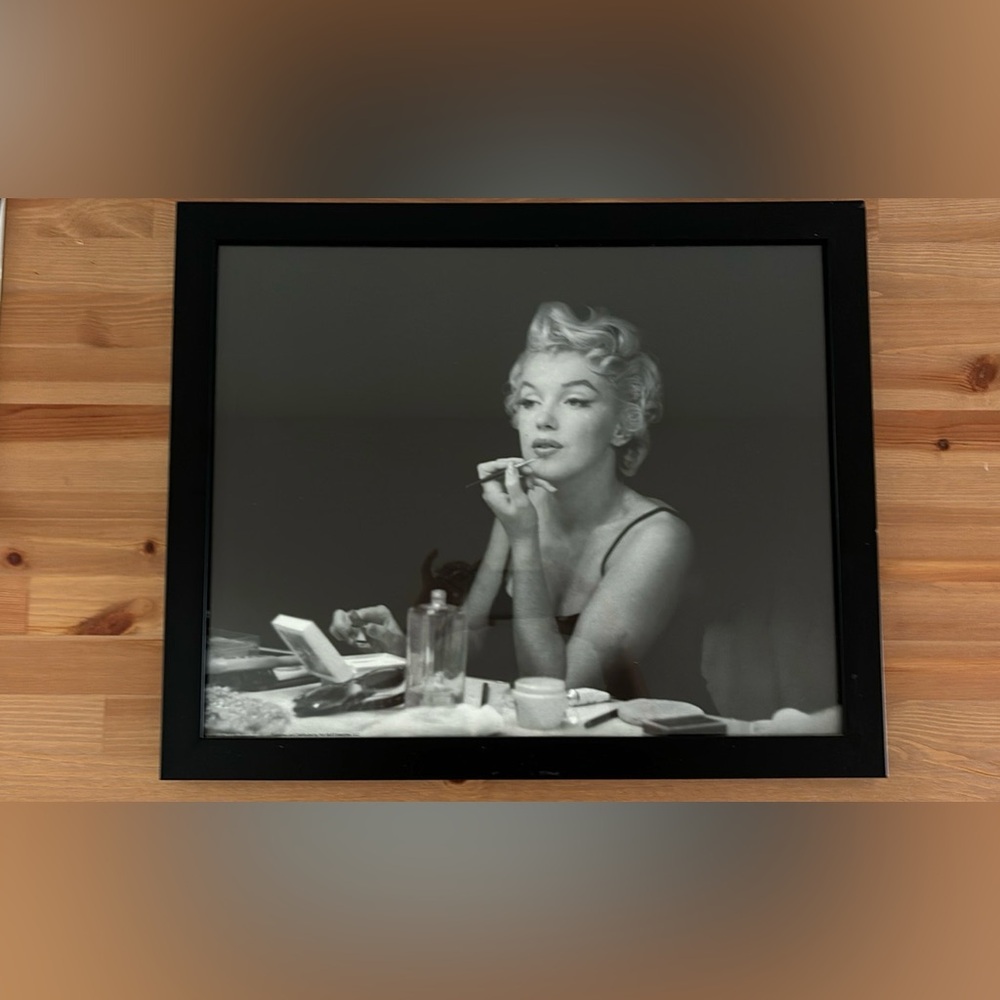 Marilyn Monroe picture. Black and white. 18”x 22”.
